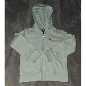 Nike Air Youth Size 6 Kids Hoodie Light Green